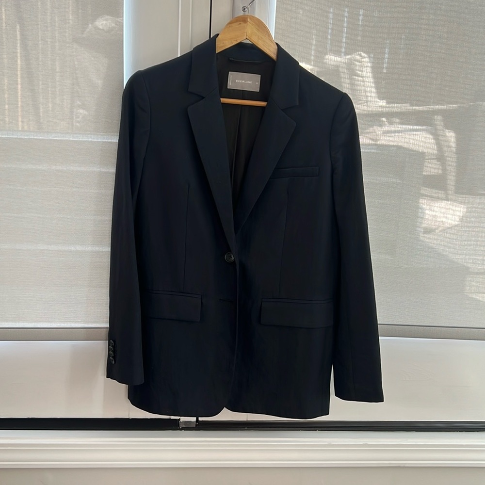 Everlane Cotton-Linen Blazer